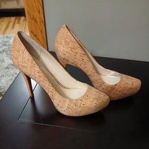 Jessica Simpson Natural Cork Heels
